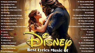 Walt Disney Songs Collection with Lyrics 2024 🛕 The Most Romantic Disney Songs  Disney Soundtracks [upl. by Tolliver636]