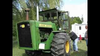 HEAR IT ROAR RARE 8020 JOHN DEERE TRACTOR WITH 2STROKE DIESEL [upl. by Viridi]