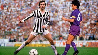 Michel Platini vs Fiorentina  Le Roi Dominates 80s Serie A  All touches amp actions [upl. by Anileuqcaj]