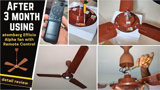 After 3 month using Atomberg Efficio Alpha BLDC Ceiling Fan Remote Control amp LED Indicators Review [upl. by Silvana]