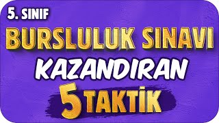 BURSLULUK SINAVI KAZANDIRAN 5 TAKTİK 🖐🏻 5 Sınıf [upl. by Ayouqat939]