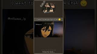 Eren and Mikasa edit shorts aot attackontitan [upl. by Nnaarual241]