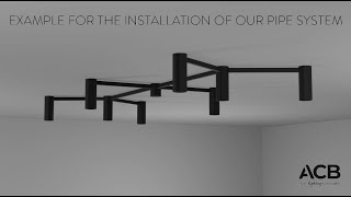 EXAMPLE FOR THE INSTALLATION OF OUR PIPELUX SYSTEMEN [upl. by Tildi]