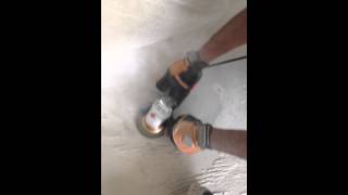 How to remove thin set or mortar from concrete floor [upl. by Adiahs]