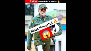 5 MOST POWERFUL COUNTRIES🔥😱shorts facts trending [upl. by Oirram]