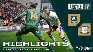 Plymouth Argyle v Preston North End highlights [upl. by Januisz]