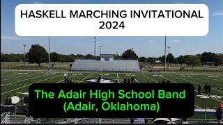 The Adair High School Band Adair Oklahoma FORGE IN FIRE  Haskell Marching Invitational 2024 [upl. by Rowland]