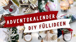 Adventskalender günstig selbst befüllen und selber machen 24 selbstgemachte DIY Ideen  TRYTRYTRY [upl. by Elsi]