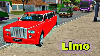 Rolls Royce Phantom Limo Driving  Bussid Limousine Mod  Bus Simulator Indonesia Gameplay [upl. by Annaeel]