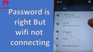 WiFi Connected but No Internet access on Mobile  Wont connect to wifi even with correct password [upl. by Gavrilla]