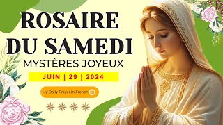 ROSAIRE DE GUÉRISON MYSTÈRES JOYEUX ROSAIRE DU SAMEDI🌹29 JUIN 2024 🙏🏻 CONNEXION AVEC DIEU [upl. by Emelia]