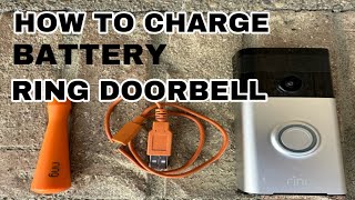 How To Charge Ring Video Doorbell Battery  1st Gen   Ring ChargeBatteryJennaVlogs [upl. by Rives]