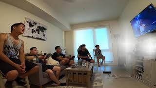 Tai Tuivasa KNOCKS OUT Greg Hardy UFC264 Fan Reaction [upl. by Ayela936]