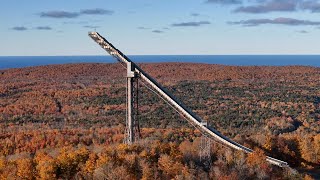 Copper Peak Fall Color in 4K in Michigans Upper Peninsula [upl. by Slinkman587]