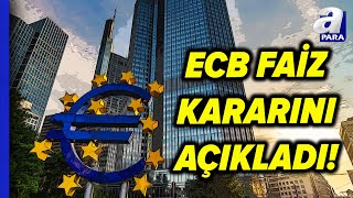 ECB 25 Baz Puan Faiz İndirdi Tarkan Akgül Faiz İndirimini Değerlendirdi  A Para [upl. by Asaret]