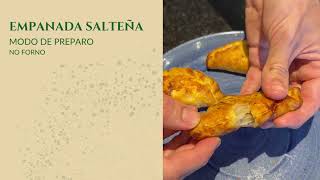 Empanada Salteña  Empório Figueira  Modo de Preparo [upl. by Yelnik387]