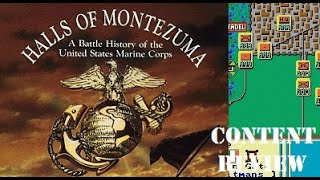 Halls of Montezuma A Battle History of the US Marine Corps 1987 by SSG  Content amp Gameplay [upl. by Ashlin]