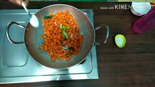 Carrot poriyal in Tamil [upl. by Wynnie]