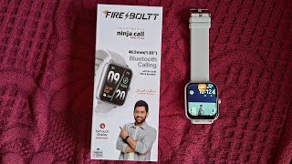 FireBoltt Ninja Call Pro Plus 183quot Smart Watch with Bluetooth Calling Unboxing amp Review [upl. by Aztiraj]