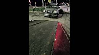 Late night tow at an inspection stationgas station f150 pickuptruck fyp [upl. by Barbra]