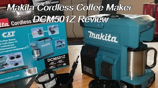 Makita Cordless Coffee Maker Review [upl. by Anirtep472]