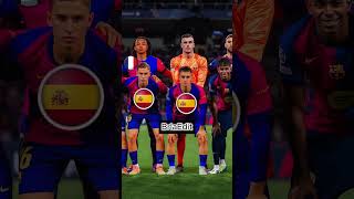 Barcelona UCL 2024 Which Player Represents Which Country [upl. by Naid]