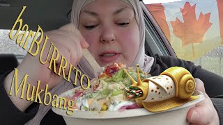 aSLugReacts barBURRITO Mukbang [upl. by Nason]