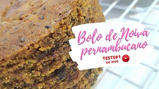 Testando minha receita do tradicional Bolo de Noiva pernambucano aqui Espanha [upl. by Osmen897]