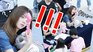 지수의 귀여운 비눗방울 실수 cute Jisoo Bubble Mistake  fancam  블랙핑크 BLACKPINK fansign 팬사인회 영등포 190630 [upl. by Anaimad]