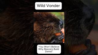 Why Do Beavers Build Dams 🦫Wild Vonder shorts beavers facts interestingfacts why whynot [upl. by Lindley159]