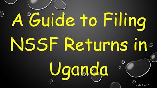 A Guide to Filing NSSF Returns in Uganda [upl. by Juliet]