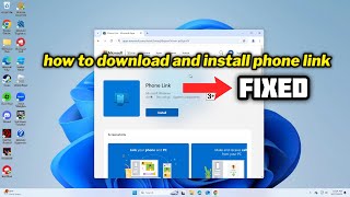 How to download and install phone link App in windows 1011 [upl. by Alvie994]