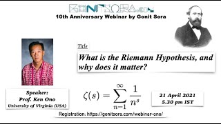 What is the Riemann Hypothesis and why does it matter by Prof Ken Ono [upl. by Arah]