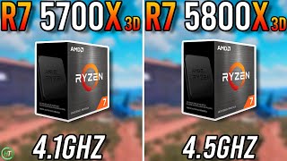 Ryzen 7 5700X3D vs Ryzen 7 5800X3D  No Difference [upl. by Gio73]