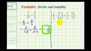 Ex 1 Dividing Signed Fractions [upl. by Terej542]