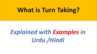 What is Turn taking SSJ model  Types Set of facts in Pragmatics explained in UrduHindi [upl. by Cathrin737]