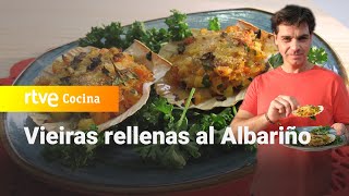 Receta de vieiras rellenas al Albariño  Sergio Cocina  RTVE Cocina [upl. by Irallih717]