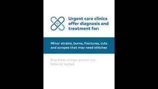 When to got to an Urgent Care vs ER [upl. by Aihcela]