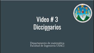 Video 3 Diccionarios [upl. by Lani714]