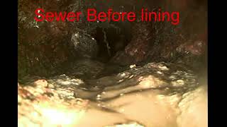 See the Before and After of a Sewer Line Repaired with Pipe Lining Technology in Orange County [upl. by Acirem754]