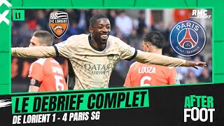 Lorient 14 PSG  Le débrief complet de lAfter foot après la nouvelle balade parisienne [upl. by Halden]