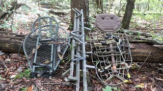 How To Hang A LOCK ON TREE STAND Using Climbing Sticks Quick and Easy [upl. by Thilda614]