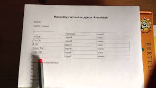 Regelmäßige Verben auf Französisch konjugieren  Französisch Grammatik [upl. by Houghton1]