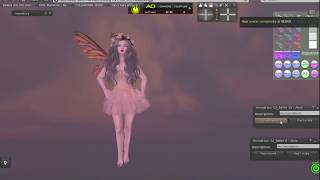 Teasel 20 Iridescent Fairy Wings Bento Animated for Second Life Texture amp Animation HUD preview [upl. by Weide]