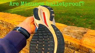 Are Mizuno running shoes bulletproof🤔⚙️😀 [upl. by Adnek]