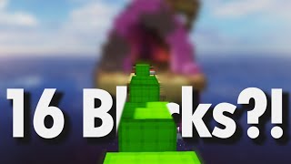 16 Block Extension In Bedwars  Unstoppable  Block Clutch Montage [upl. by Fidellia]