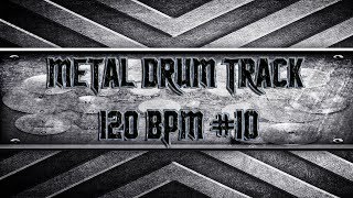 American Metal Drum Track 120 BPM HQHD [upl. by Abbie]