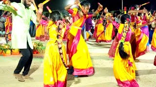 kolatam jimmedhari koyila song kolatam  kolatam in Cherkupally  kolatam performances [upl. by Zelikow]