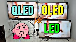 QLED vs OLED vs LED Diferencias y Similitudes  ¿Cuál es mejor [upl. by Hguh44]