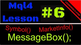 Mql4 Programming Lesson 6 Making a Message Box [upl. by Schoenberg]